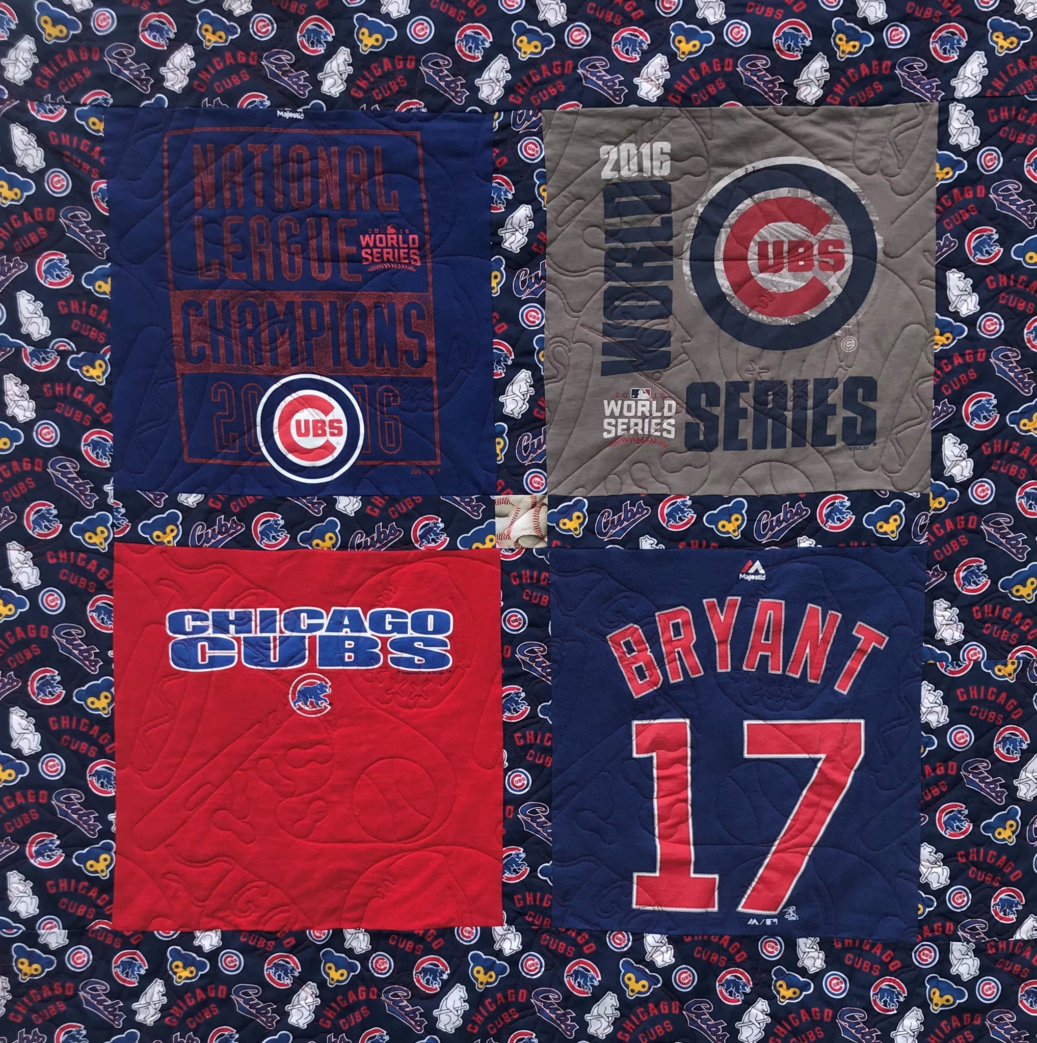 Chicago Cubs Tee Shirt Quilt 